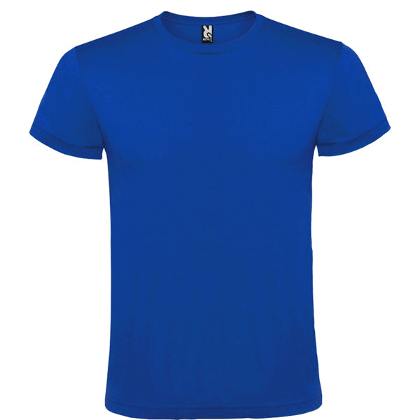 Roly Atomic 150 men's T-shirt in royal blue, ready for logo printing or embroidery
