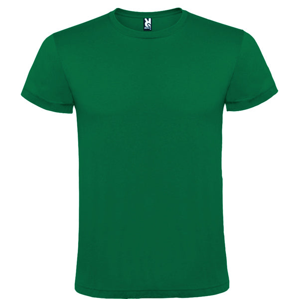 Roly Atomic 150 men's T-shirt in kelly green, ready for logo printing or embroidery