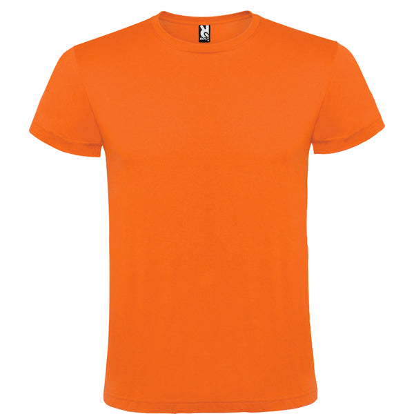 Roly Atomic 150 men's T-shirt in orange, ready for logo printing or embroidery