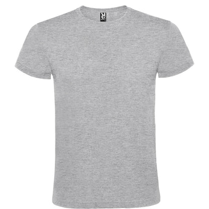 Roly Atomic 150 men's T-shirt in heather grey, ready for logo printing or embroidery