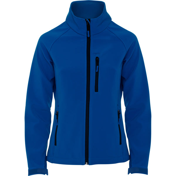 Roly Antartida Woman women's softshell jacket in royal blue, ready for logo printing or embroidery