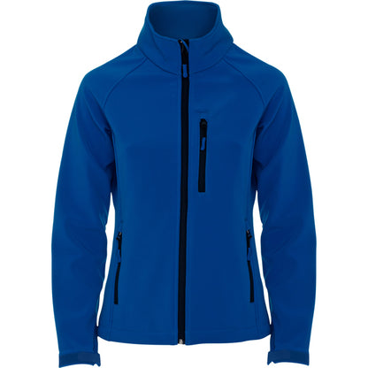 Roly Antartida Woman women's softshell jacket in royal blue, ready for logo printing or embroidery