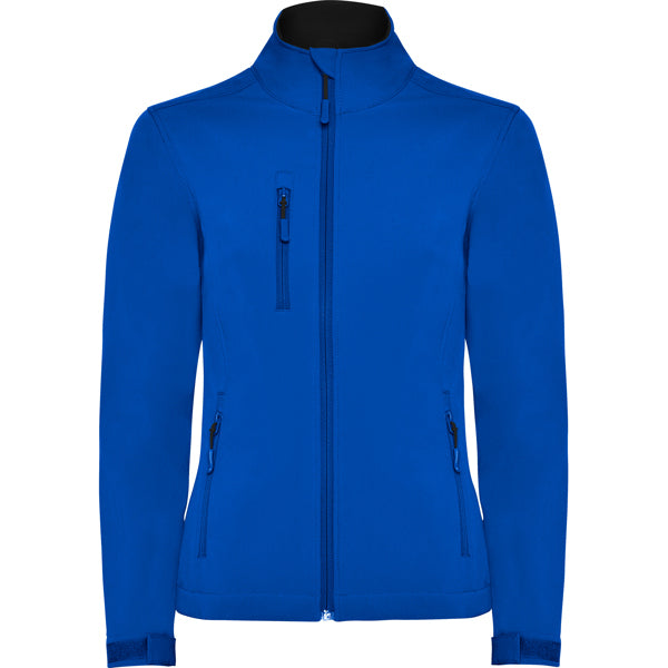 Roly Nebraska Woman women's softshell jacket in royal blue, ready for logo printing or embroidery