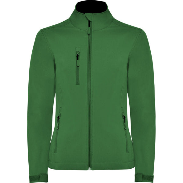 Roly Nebraska Woman women's softshell jacket in bottle green, ready for logo printing or embroidery
