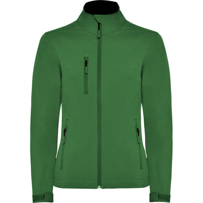 Roly Nebraska Woman women's softshell jacket in bottle green, ready for logo printing or embroidery