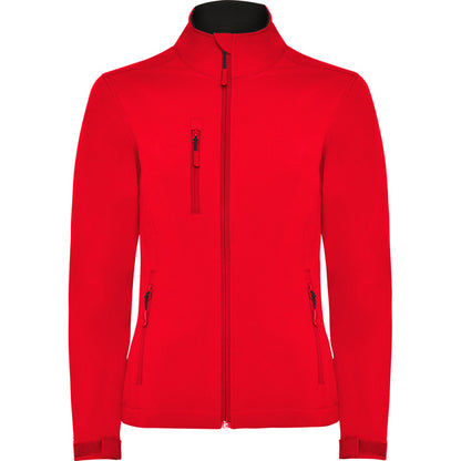 Roly Nebraska Woman women's softshell jacket in red, ready for logo printing or embroidery
