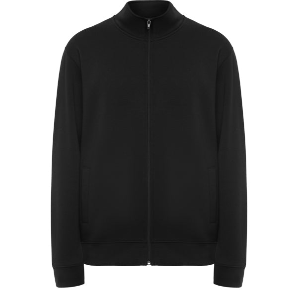 Roly Ulan unisex sweatshirt in black, ready for logo printing or embroidery