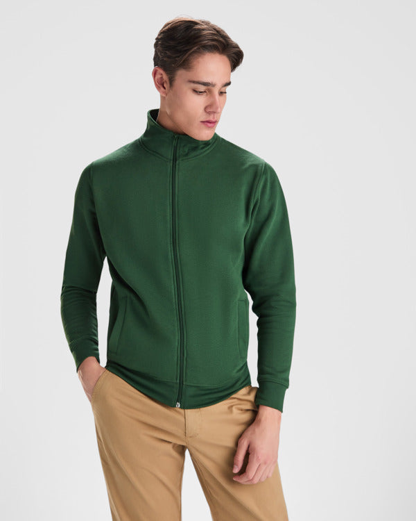 Roly Ulan unisex sweatshirt in white, alternative view, ready for logo printing or embroidery
