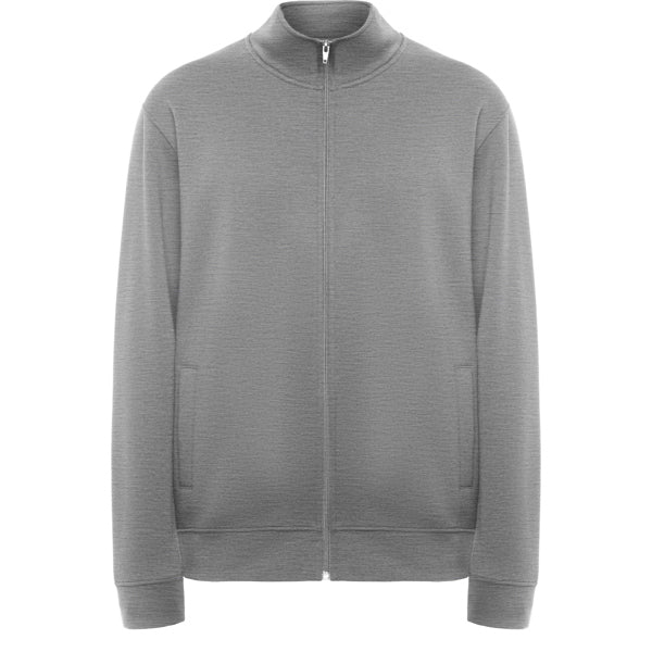 Roly Ulan unisex sweatshirt in heather grey, ready for logo printing or embroidery