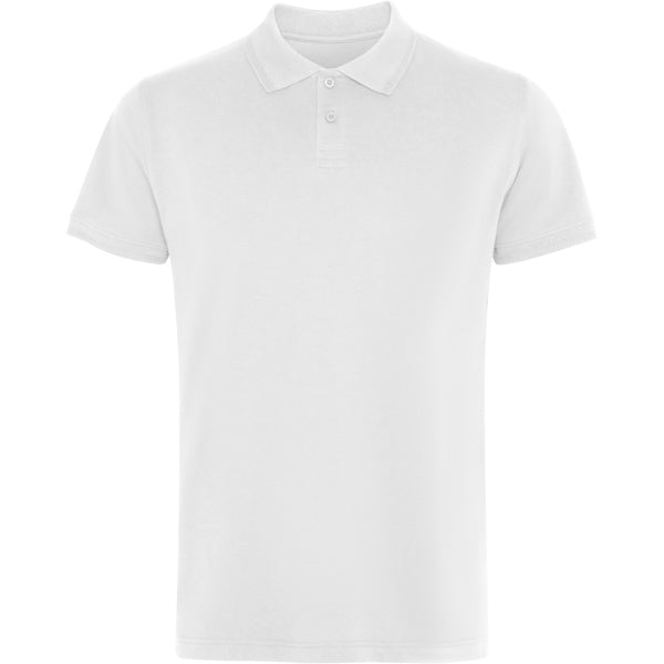 Roly Wos unisex polo shirt in white, ready for logo printing or embroidery