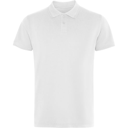 Roly Wos unisex polo shirt in white, ready for logo printing or embroidery