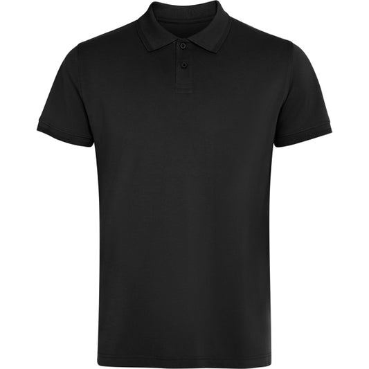 Roly Wos unisex polo shirt in black, ready for logo printing or embroidery