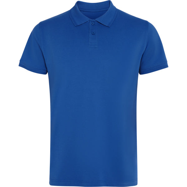 Roly Wos unisex polo shirt in royal blue, ready for logo printing or embroidery