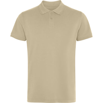 Roly Wos unisex polo shirt in sand, ready for logo printing or embroidery