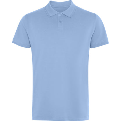 Roly Wos unisex polo shirt in sky blue, ready for logo printing or embroidery