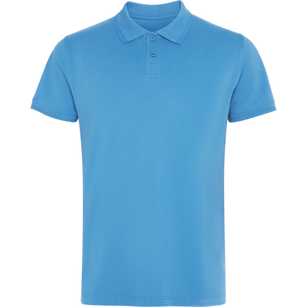 Roly Wos unisex polo shirt in turquoise, ready for logo printing or embroidery