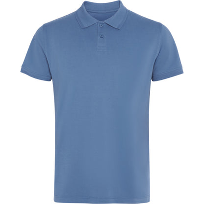 Roly Wos unisex polo shirt in riviera blue, ready for logo printing or embroidery