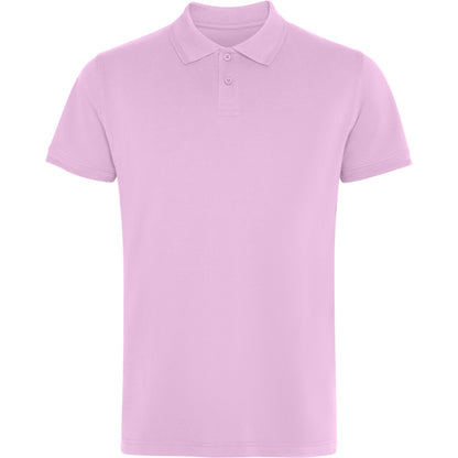 Roly Wos unisex polo shirt in light pink, ready for logo printing or embroidery