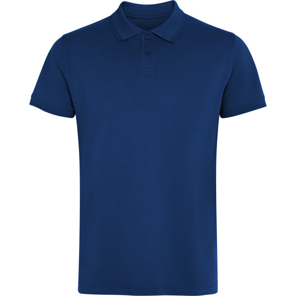 Roly Wos unisex polo shirt in navy blue, ready for logo printing or embroidery