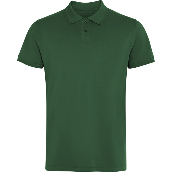 Roly Wos unisex polo shirt in bottle green, ready for logo printing or embroidery