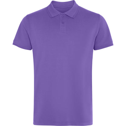 Roly Wos unisex polo shirt in iris purple, ready for logo printing or embroidery
