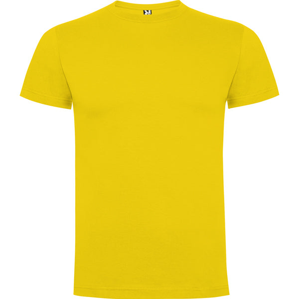 Roly Dogo Premium men's T-shirt in yellow, ready for logo printing or embroidery