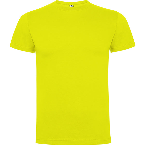 Roly Dogo Premium men's T-shirt in lime yellow, ready for logo printing or embroidery