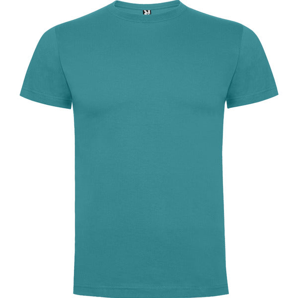 Roly Dogo Premium men's T-shirt in dusty blue, ready for logo printing or embroidery