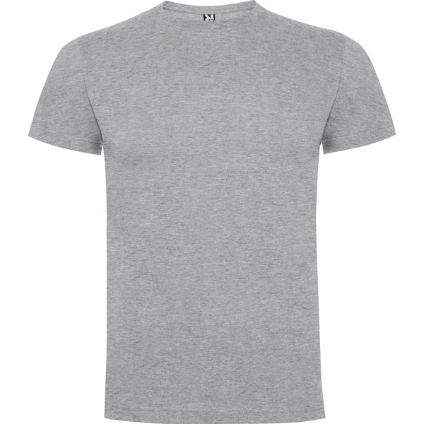 Roly Dogo Premium men's T-shirt in heather grey, ready for logo printing or embroidery