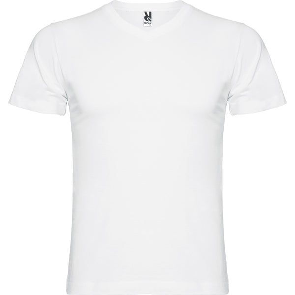 Roly Samoyedo men's T-shirt in white, ready for logo printing or embroidery