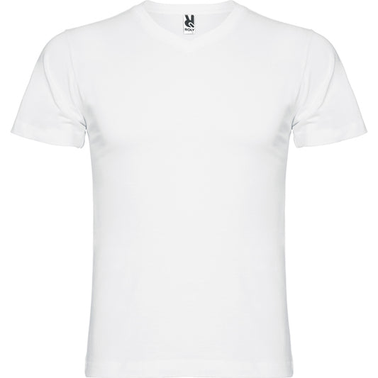 Roly Samoyedo men's T-shirt in white, ready for logo printing or embroidery