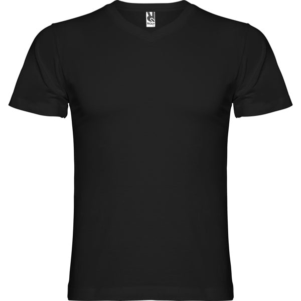 Roly Samoyedo men's T-shirt in black, ready for logo printing or embroidery