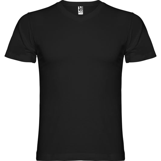 Roly Samoyedo men's T-shirt in black, ready for logo printing or embroidery