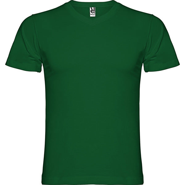 Roly Samoyedo men's T-shirt in bottle green, ready for logo printing or embroidery