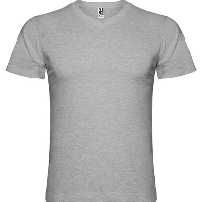 Roly Samoyedo men's T-shirt in heather grey, ready for logo printing or embroidery