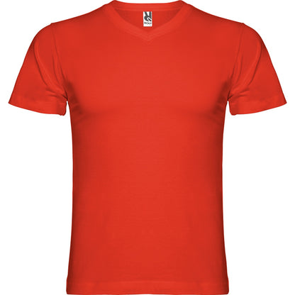 Roly Samoyedo men's T-shirt in red, ready for logo printing or embroidery