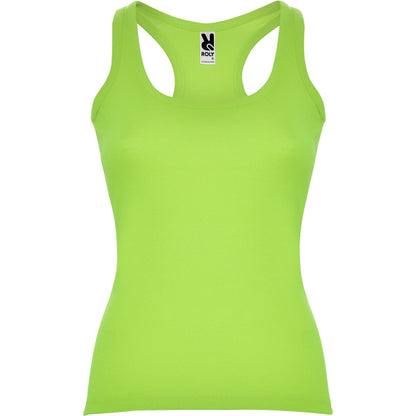 Roly Carolina women's tank top in mantis green, ready for logo printing or embroidery