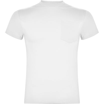 Roly Teckel men's T-shirt in white, ready for logo printing or embroidery