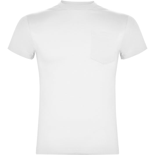 Roly Teckel men's T-shirt in white, ready for logo printing or embroidery