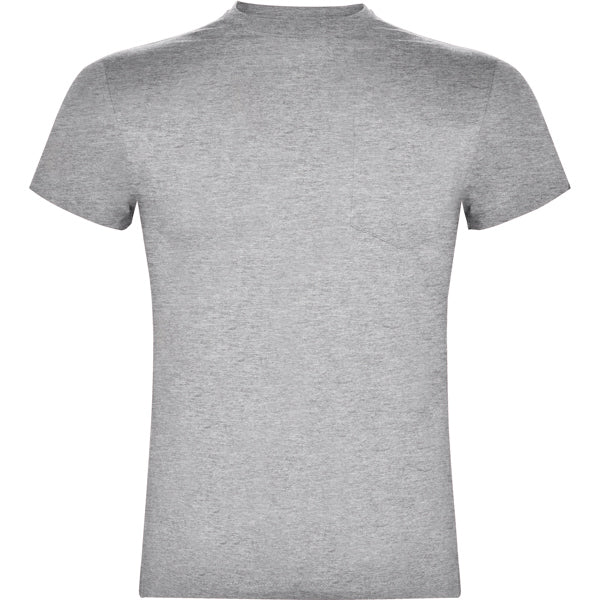 Roly Teckel men's T-shirt in heather grey, ready for logo printing or embroidery