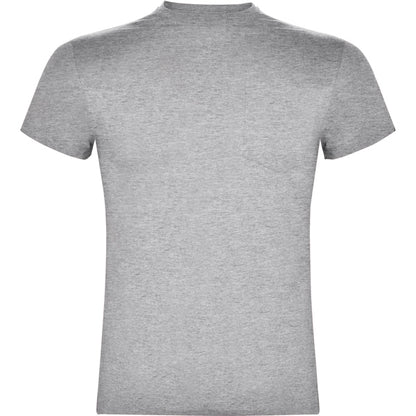 Roly Teckel men's T-shirt in heather grey, ready for logo printing or embroidery