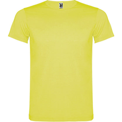 Roly Akita men's T-shirt in fluor yellow, ready for logo printing or embroidery