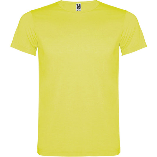 Roly Akita men's T-shirt in fluor yellow, ready for logo printing or embroidery