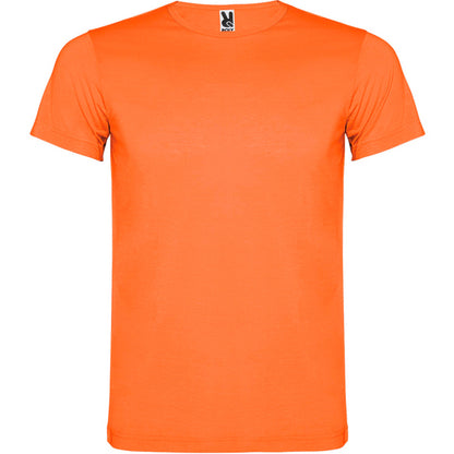 Roly Akita men's T-shirt in fluor orange, ready for logo printing or embroidery