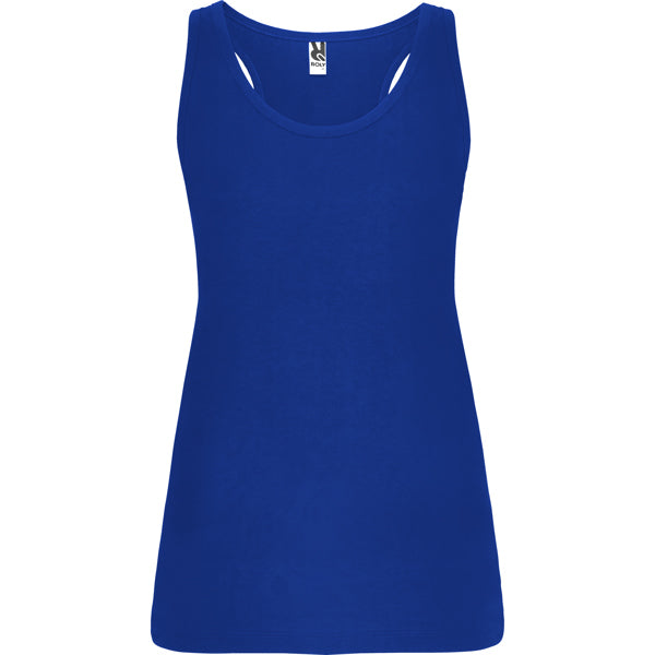 Roly Brenda women's tank top in electric blue, ready for logo printing or embroidery