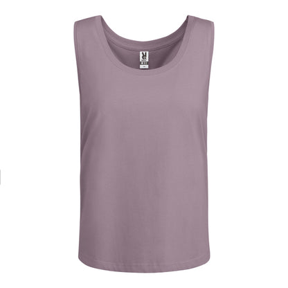 Roly Nara women's tank top in lavender, ready for logo printing or embroidery