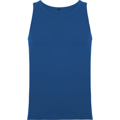 Roly Texas men's tank top in royal blue, ready for logo printing or embroidery