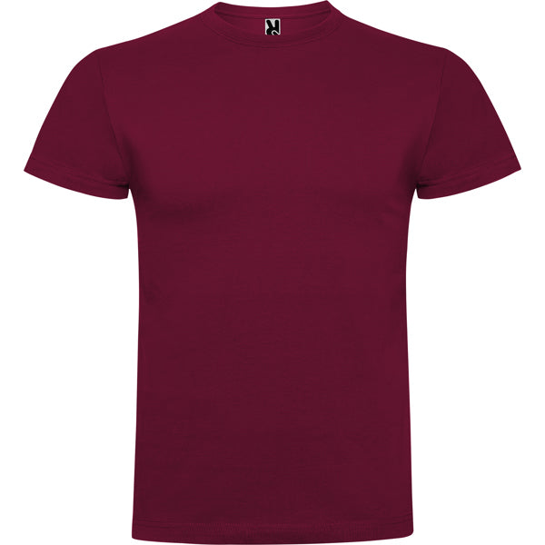 Roly Braco men's T-shirt in plum red, ready for logo printing or embroidery