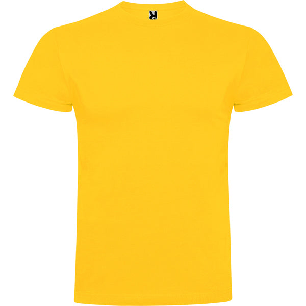 Roly Braco men's T-shirt in golden yellow, ready for logo printing or embroidery