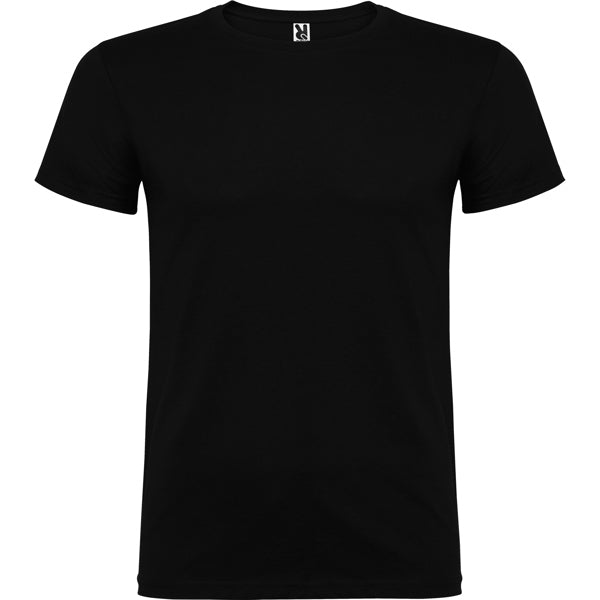 Roly Beagle unisex T-shirt in black, ready for logo printing or embroidery